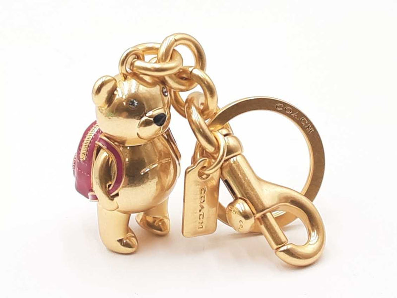 Coach Back To School Bear Key Holder Bag Charm Fw0725rxdu