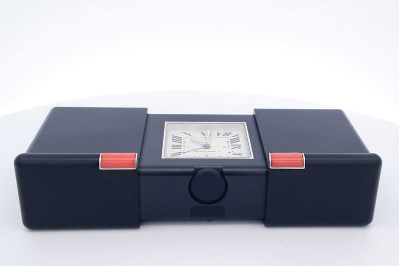 Cartier Turn Of The Century Quartz Travel Alarm Clock Eb0224rxzsa