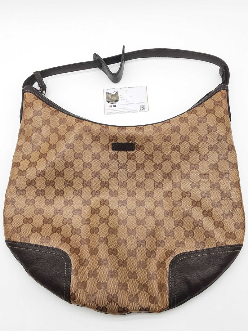 Gucci Princey Tan Gg Crystal Coated Canvas Hobo Bag Do1125orxde