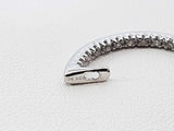 Diamond & 10k White Gold Inside Out Hoop Earrings 2.9 Grams Fw0526lwrdu