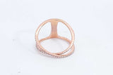 Diamond Ring In 14k Rose Gold 2.5 Grams Size 5.5 Eb0824lrxdu