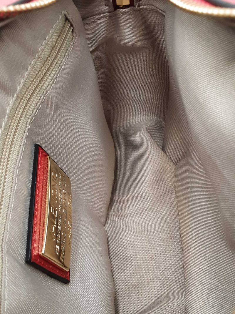 Valentino By Mario Valentino Red Leather Babette Bonbon Crossbody Eb1125lxzdu