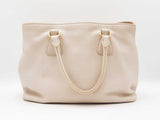 Prada Vitello Daino Tote Bag In White Leather Fw0126rzxdu