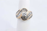 1.83ctw Diamond Ring In 14k Yellow Gold 8.2 Grams Size 5 Eb0325loxzsa