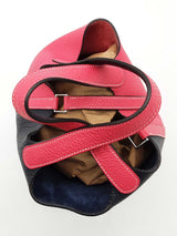Hermes Picotin Lock 18 Pink Blue Clemence Palladium Tote Bag Do0425lwxzde