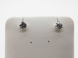 0.98 Cttw Lab Grown Diamonds 14k White Gold 0.7g Stud Earrings Do0726orxde
