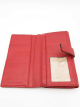 Michael Kors Brookville Red Leather Wallet Eb0326lxsa