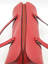 Louis Vuitton Epi Castillan Red Leather Soufflot Eb1225ocrdu