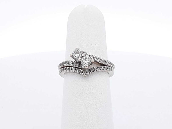 Ever Us 0.70 Cttw Diamond & 10k Gold Bridal Set 4.4 Grams Size 5.5 Fw0325lsxdu