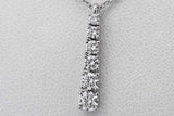 Tiffany & Co. Platinum Graduated Diamond Pendant Necklace 16 Inch Eb0926lxxzsa