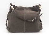 Dooney & Bourke Charcoal Gray Suede Hobo Bag Sd0625orsa