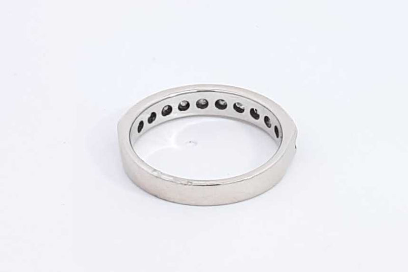 Approx. 0.7ctw Diamond Ring In 14k White Gold 3.4 Grams Size 7.25 Eb1124lrxdu