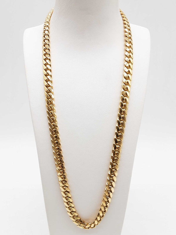 10k Yellow Gold 145.5g Solid Cuban Chain 24 In Do0924pxzxde