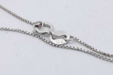 0.3cttw Diamond 14k White Gold Triangle Pendant Necklace 2.9g 21 In Eb0726olrsa