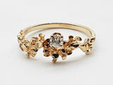 0.10 Carat Natural Diamond 10k Yellow Gold 1.7g Ring Size 6.25 Do0526ixde