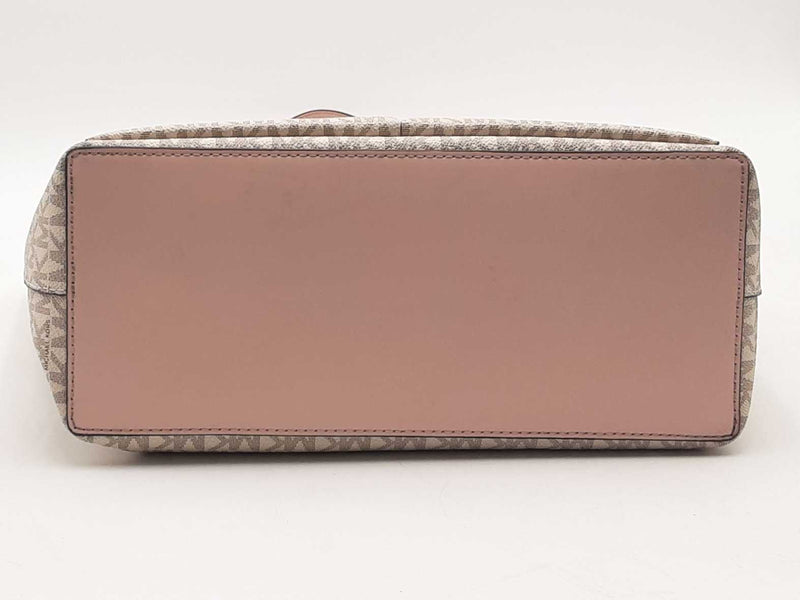 Michael Kors Medium Logo Pocket Tote Beige Aa0925orsa