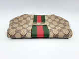 Gucci Gg Supreme Web Sherry Line Coated Canvas Clutch Bag Fw1124ixsa