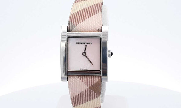 Burberry Pink Dial Stainless Steel Watch 20mm Ebcrdu 144030007032