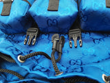 Gucci Blue Econyl Nylon Gg Monogram Off The Grid Backpack Eb0626rxzsa