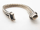 David Yurman 0.925 Silver 49.1g Woven Box Chain Bracelet 7.75g Do1024lrxde