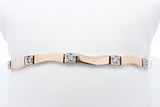 Approx. 0.15ctw Diamond Bracelet In 14k Yellow Gold 8 Grams 7 Inch Eb0724lcrsa