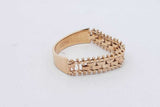 14k Yellow Gold Ring 3.4 Grams Size 11 Eb0526ocrsa