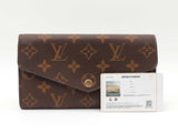 Louis Vuitton Sarah Wallet In Monogram Coated Canvas Fw0826pzxdu