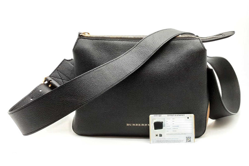 Burberry Black Soft Grain Calfskin Leather Helmsley Small Crossbody Lh1124oxzde