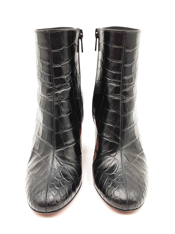 Christian Louboutin Calf Ali Turela 85 Black Size 36 Boots Sd0825ozxdu