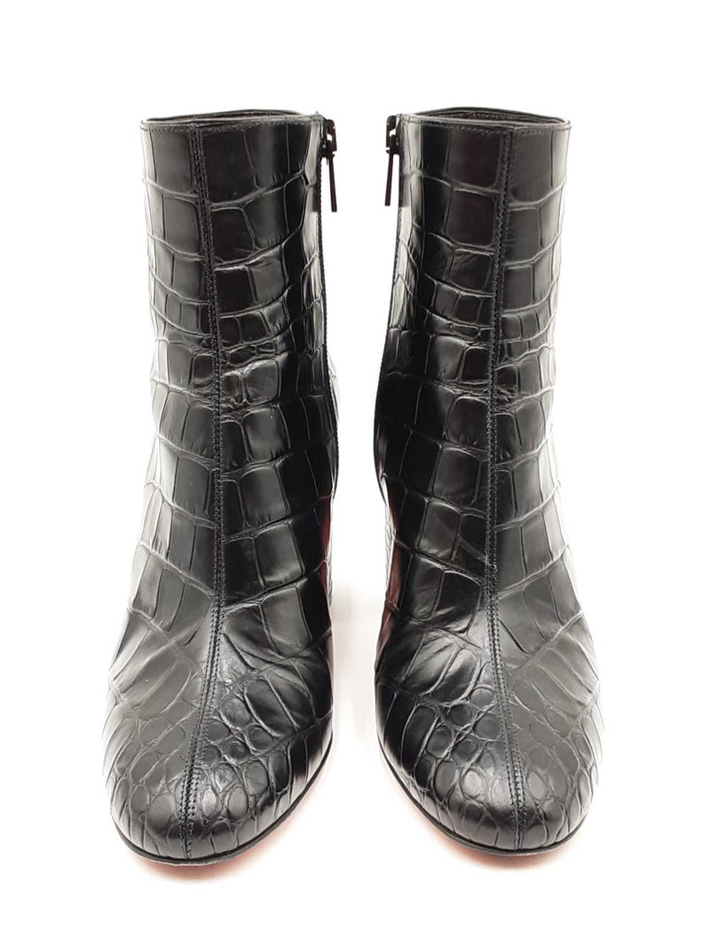 Christian Louboutin Calf Ali Turela 85 Black Size 36 Boots Sd0825ozxdu