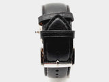 Cartier Tank Divan Steel Black Leather Band Quartz Watch Do0823loxzde