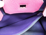 Hermes Birkin 30 Pink Purple Chevre Mysore Palladium Handbag Do0526lrxzxde