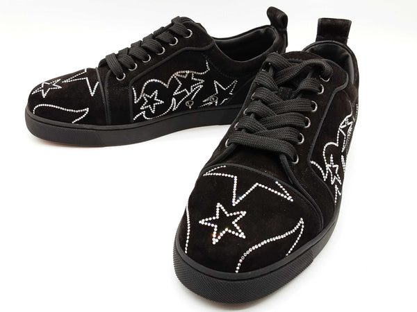 Christian Louboutin Giddy Viera Strass Black Suede Shoes Size Eu 40 Do0825oxzde