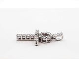 1.26 Cttw Diamond & 10k White Gold Ankh Pendant Fwlrzdu