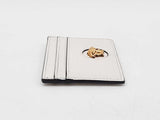 Versace La Medusa Card Holder Wallet In White Leather Fw0925exdu