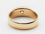 0.50 Carats Natural Diamond 14k Two Tone Gold 8.3g Ring Size 9.5 Do0726ecxde