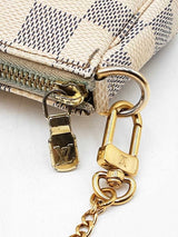 Louis Vuitton Mini Pochette In Damier Azur Coated Canvas Fw1125ozxdu