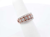 1.02 Cttw Diamond Anniversary Band In 10k Rose Gold 3.9 Gram Size 6 Fw0626pxzdu