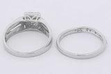 0.46cttw Diamond Wedding Set In 10k White Gold 4.4 Grams Size 7 Eb0226oorsa