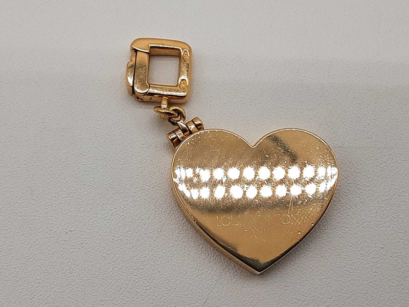 Louis Vuitton 18k Yellow Gold 15.4g Heart Locket Pendant Do1025ecrde