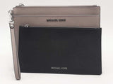 Michael Kors Jet Set Xl Pop Out Clutch Gray And Black Aa1025lrsa