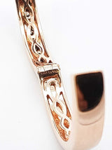 Le Vian 0.72 Cttw Diamond Hoop Earrings In 14k Rose Gold 7.9 Grams Fw0525prxdu