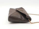 Yves Saint Laurent Cassandre Pouch Shoulder Bag In Grained Lambskin Fw0926wrxdu