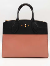 Louis Vuitton Pink & Black Taurillon City Steamer Top Handle Bag Eb0426lpxzde