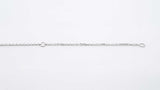 0.65 Ct Diamond & 14k White Gold Solitaire Necklace 2.4 Gram 18 Inch Fw0426cxzdu