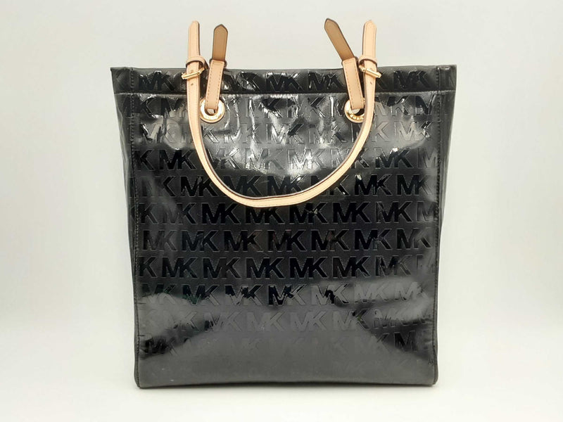 Michael Kors Jet Set Travel Black Patent Leather Tote Bag Fw1024wxsa