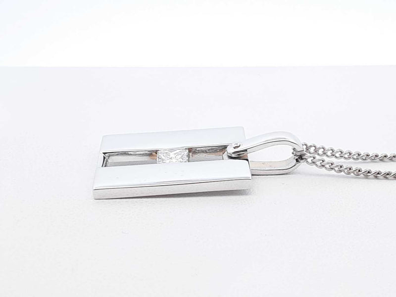 0.50 Cttw Diamond & 14k White Gold Pendant Necklace 16.5g 26 Inch Fw1025rrxdu