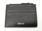 Versace Virtus Grained Leather Zip Card Case Sd0826lrzdu