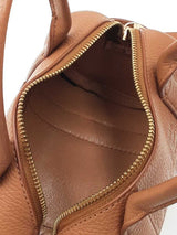 Marc Jacobs The Mini Duffle In Argan Oil Brown Oil Pebbled Leather Fw1026pxdu