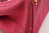 Prada Canapa Pink Canvas Tote Bag Eb0726oxzdu